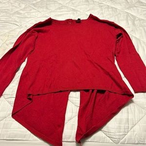 Red pullover sweater